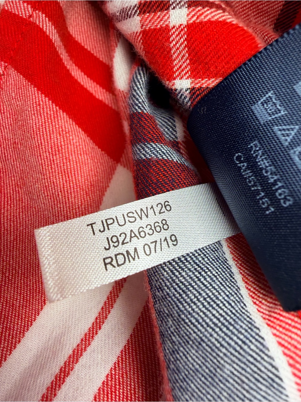 Tommy Hilfiger Women’s S Petite Plaid Flannel Shirt Red 100% Cotton Button Up - Picture 6 of 10